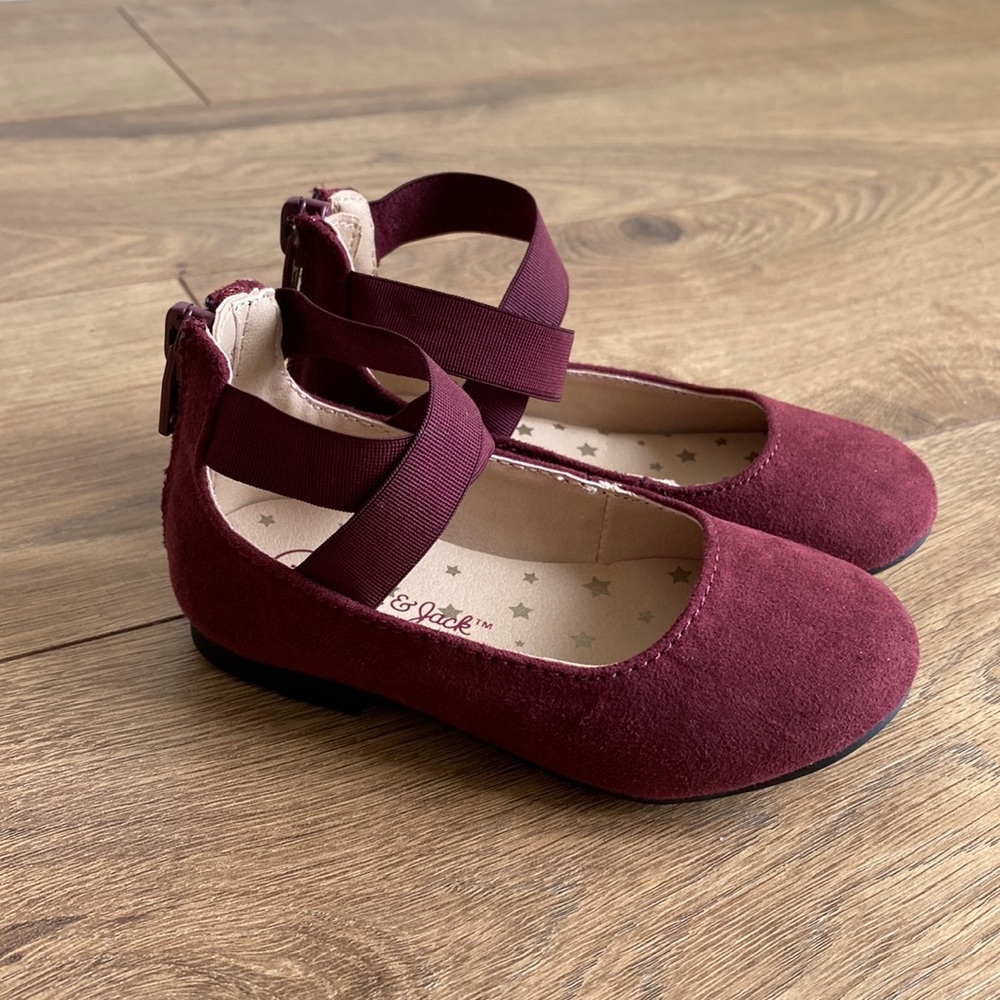 Maroon ballet flats toddler size 5.
